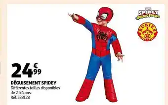 Auchan Déguisement spidey offre