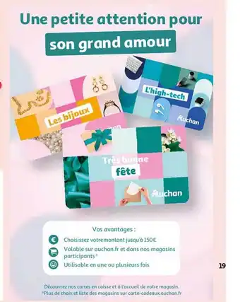 Auchan Une petite attention pour son grand amour offre