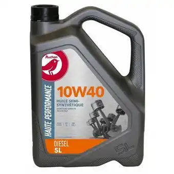 Huile 10w40 diesel auchan 5 l