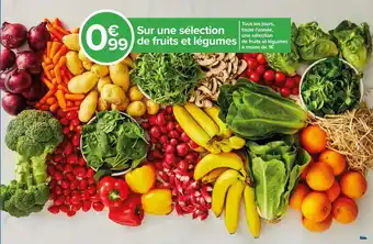 Carrefour Sur une sélection de fruits et légumes offre