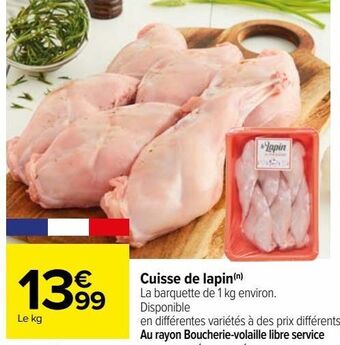 Carrefour Cuisse de lapin offre