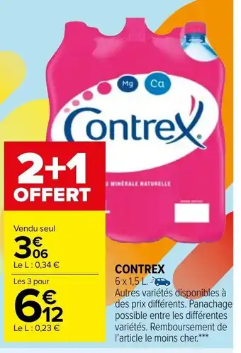 Carrefour Market Contrex offre