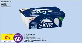 Intermarché Express Skyr 0% nature Yoplait offre