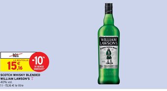 Intermarché Express Scotch Whisky Blended William Lawson's offre