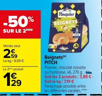 Carrefour Beignets Pitch offre