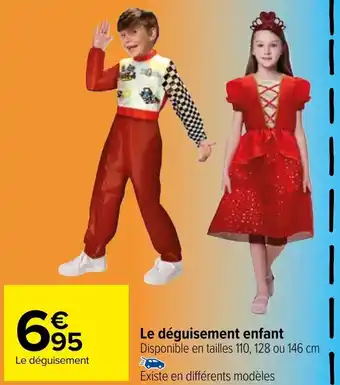 Carrefour Le Déguisement Enfant offre