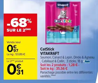 Carrefour CatStick Vitakraft offre