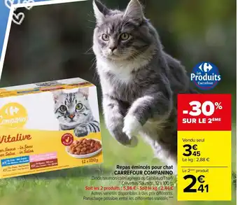Carrefour Repas éminces Pour Chat Carrefour Companino offre