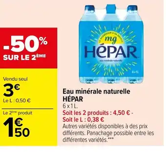 Eau Minérale Naturelle Hepar