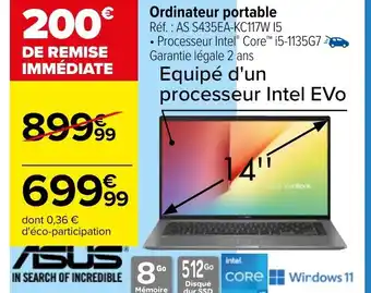 Carrefour Ordinateur Portable offre