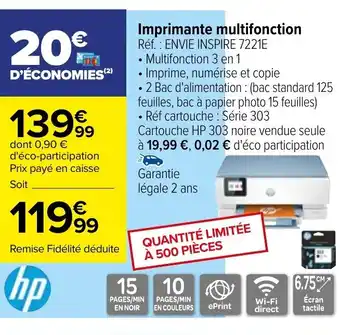 Carrefour Imprimante Multifonction offre
