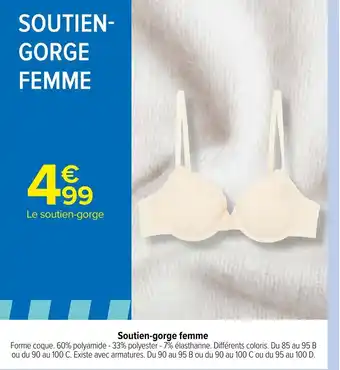 Carrefour Soutien-Gorge Femme offre