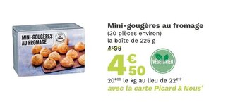 Picard Mini-Gougères au Fromage offre