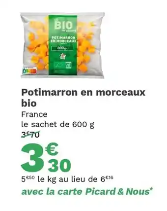 Picard Potimarron en Morceaux Bio offre