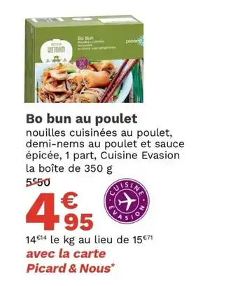 Picard Bo Bun au Poulet offre