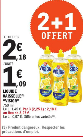 E.Leclerc Express Liquide Vaisselle Visior offre