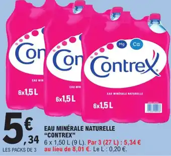 E.Leclerc Express Eau Minérale Naturelle Contrex offre
