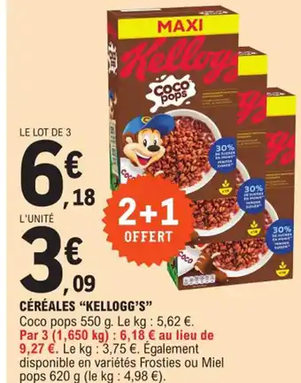 E.Leclerc Express Céréales Kellogg's offre