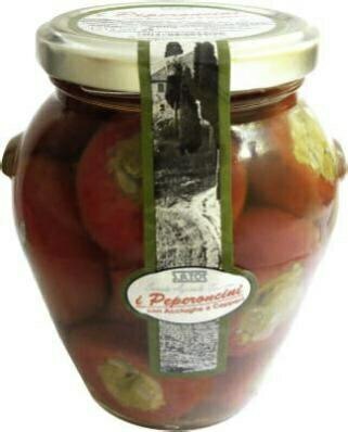Peperoncini farcis aux anchois et câpres