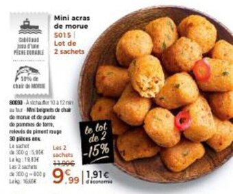 Thiriet Mini Acras De Morue offre
