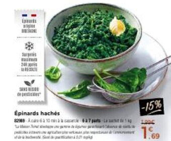 Thiriet Épinards Hachés offre