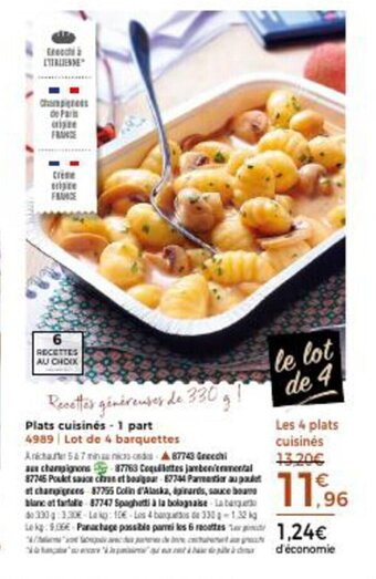 Thiriet Plats Cuisinés - 1 Part offre