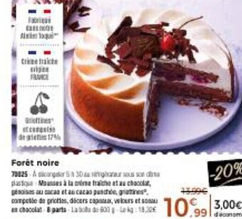 Thiriet Forét noire offre