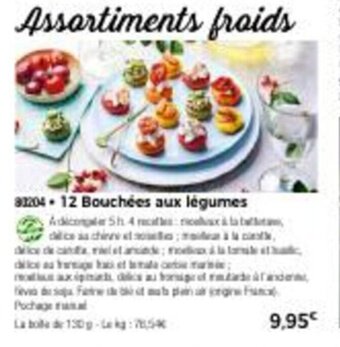Thiriet 12 Bouchées Aux Légumes offre