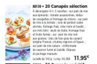 Thiriet 20 Canapés Sélection offre