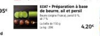 Thiriet Préparation A Base De Beurre,Ail Et Persil offre