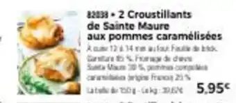 Thiriet 2 Croustillants HDe Sainte Maure Aux Pommes Caramélisées offre