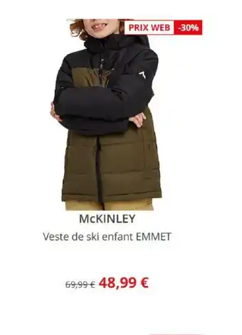 Intersport Mckinely Veste de Ski Enfant Emmet offre