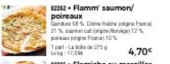 Thiriet Flamm'Saumon/Poireaux offre