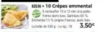 Thiriet 10 Crepes Emmental offre