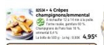 Thiriet 4 Crêpes Champignons/Emmental offre