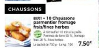Thiriet 10 Chaussons Parmentier Fromage Frais/Fines Herbes offre