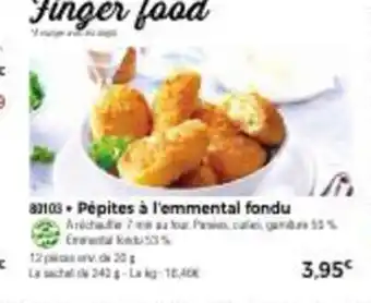 Pepites a l'Emmental fondu
