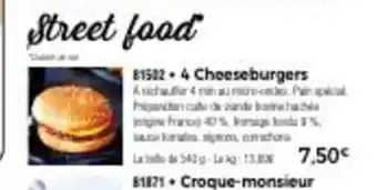 Thiriet 4 Cheeseburgers offre