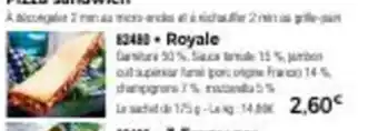Thiriet Royale offre