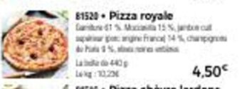 Thiriet Pizza Royale offre