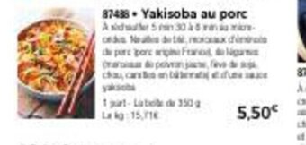 Thiriet Yakisoba Au Porc offre