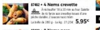 Thiriet 4 Nems Crevette offre