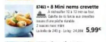 Thiriet 8 Mini Nems Crevette offre