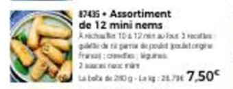 Thiriet Assortiment de 12 Mini Nems offre