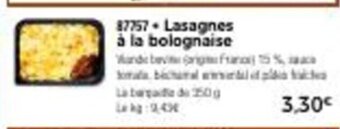 Thiriet Lasagnes a La Bolognaise offre