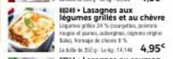 Thiriet Lasagnes Aux Legumes Grilles et Au Chevre offre