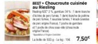 Thiriet Choucroute Cuisinee Au Riesling offre