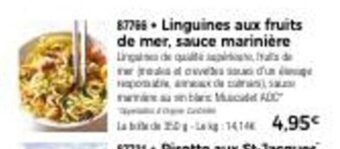 Thiriet Linguines Aux Fruits De Mer Sauce Marinière offre