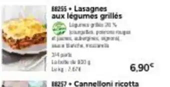 Thiriet Lasagnes aux Légumes grillés offre