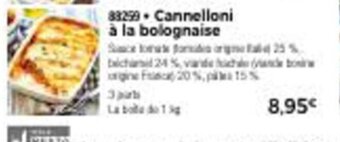Thiriet Cannelloni a La Bolognaise offre